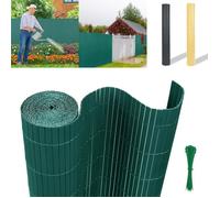 LILIIN Canisse PVC pour jardin balcon terrasse, clôture brise-vent, Stores Balcon, Brise vue 90x300cm, Vert