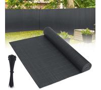 LILIIN Canisse PVC pour jardin balcon terrasse, clôture brise-vent, Stores Balcon, Brise vue 90x400cm, Anthracite