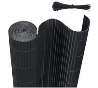 LILIIN Canisse PVC pour jardin balcon terrasse, clôture brise-vent, Stores Balcon, Brise vue 90x500cm, Anthracite