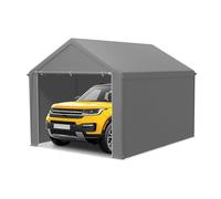 LILIIN Garage Tente 3 x 4 m Résistant à l'Hiver avec Toit en Polyéthylène (170 g/m²), pour Voiture, SUV et Camion, Auvent Résistant aux UV, Stockage et Pâturage, Parois