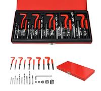 LILIIN Kit de réparation de filetage 131 pièces avec Helicoil - Pour perceuse de voiture - Helicoil - M5 M6 M8 M10 M12