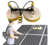 liliiy Brosse Rotative De Nettoyage De Panneaux Solaires, 7.5M Kit De Machine De Nettoyage, équipement De Nettoyage De Composants De Panneaux De Production D'énergie à Brosse électrique