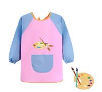 LILIKAI Blouse de peinture école 1ère classe, tablier de peinture pour enfants à partir de 6 ans, tablier de peintre pour garçon, tablier de bricolage, tablier d'encre pour enfant, imperméable 7-12