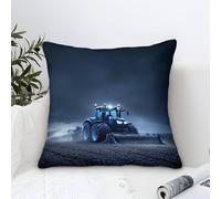 LILIlaobiao Housse De Coussin FT Tracteur 45x45cm, Décoratif Canapé Coussin Johndeer Coussin Décoratif pour Terrasse Banc Tente Salon Canapé