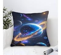 LILIlaobiao Housses De Coussin Cosmic Planets pour Femmes Hommes, Taie d'oreiller pour Thème Univers Anniversaire Cadeaux De Garçon Fille Adulte 50x50cm