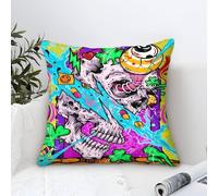 LILIlaobiao Housses De Coussin Graffiti Doodles - 40x40cm - Décoration pour Canapé, Salon