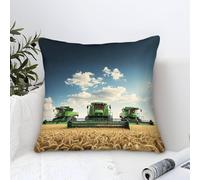 LILIlaobiao Moissonneuse Housses De Coussins 50x50cm, Cushion Covers Reapers Deco pour Chambre, Canapé, Chaise, Lit, Jardin