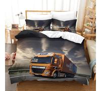 LILIlaobiao Personnalité Lorry Modèle Linge De Lit, Confortable Camion Parure De Lit, Finesse Literie, Lavable Comfort Cover Différentes Tailles Housse De Couette Double（200x200cm）