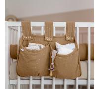lilimaus Vide-Poche Lit Bébé [12 coloris] Rangement Mural Chambre Enfant | Coton doux, fixation rapide au lit ou au mur, grande contenance pour jouets et livres, lavable à 60 °C