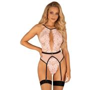 Obsessive Lilines - Body porte-jarretelles (rose)