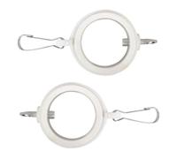 Lilinzhi 1 paire de mâts de drapeau de type lourd avec clip pivotant, anneaux résistants aux intempéries, empêche la torsion pour accessoires de décoration de jardin