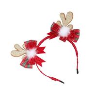 Lilinzhi Bandeau de Noël avec nœud pour fête - Chapeaux de Père Noël - Flocons de neige - Accessoires photo - Chapeaux de Père Noël cool - Serre-tête de Noël pour femmes, adultes, enfants et filles en