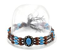 Lilinzhi Bandes de chapeau mexicaines - Bandes de chapeau occidentales - Bandes de chapeau de cowboys - Turquoises - Bandes de chapeau de paille - Ceinture de chapeau de perles