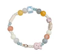 Lilinzhi Bracelet en céramique avec perles élastiques de style bohème pour femme et fille