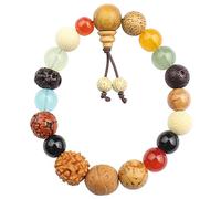 Lilinzhi Bracelets de 18 perles pour femmes et hommes - Bracelet de prière religieux bouddhiste - Cadeau pour homme - Chapelet catholique