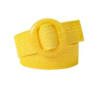 Lilinzhi Ceinture élastique tressée en paille pour robe de femme, style bohème vintage, Y, taille unique