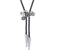 Lilinzhi Cravate Bolo pour homme - Cravate de cowboy occidentale avec boucle de moto en alliage - Accessoires d'Halloween pour gentleman, a, taille unique