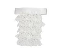 Lilinzhi Cravate médiévale coloniale jabot victorienne 4 couches volants dentelle chemise devant col col détachable faux col multicolore, Multicolore, taille unique