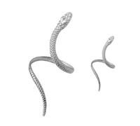 Lilinzhi Ensemble de bagues ouvertes et anneaux tendance serpent pour usage quotidien - Texture fer - Bracelet unique, taille unique, Comme décrit