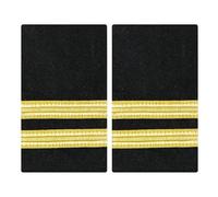 Lilinzhi Épaulettes de capitaine dorées pour uniformes de gardes de sécurité, accessoires faciles à attacher, épaulettes brodées pour uniforme d'entraînement, LL, taille unique