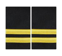 Lilinzhi Épaulettes de capitaine dorées pour uniformes de gardes de sécurité, accessoires faciles à attacher, épaulettes brodées pour uniforme d'entraînement, w, taille unique