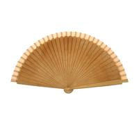 Lilinzhi Éventail élégant en bois classique vintage espagnol couleur unie pliable pour mariages et fêtes dansantes