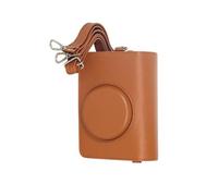 Lilinzhi Housse de protection pour appareil photo - Sac de rangement en cuir - Texture noir/marron - Pour appareils photo MS200 - Pochettes rétro portables