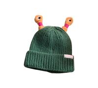 Lilinzhi Joli bonnet grenouille tête de mort pour adulte, étudiant, bonnet LED tissé à la main, pull au crochet pour fille et garçon, accessoires fantaisie, DG, Taille unique