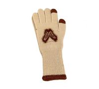 Lilinzhi Lot de 2 gants d'hiver adaptés aux écrans tactiles - Durabilité - Confortables par temps froid - Accessoires de ski longs et chauds - En tricot