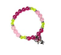 Lilinzhi Magnifique chaîne de main en cristal avec pendentif papillon en perles pour tous les jours, accessoire de fête et de célébration, taille unique, Comme décrit