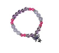 Lilinzhi Magnifique chaîne de main en cristal avec pendentif papillon en perles pour tous les jours, accessoire de fête et de célébration, taille unique, Comme décrit