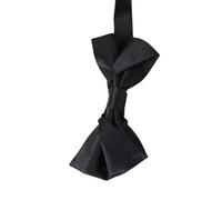Lilinzhi Nœud papillon classique pour homme en soie douce de couleur unie pré-noué pour une tenue formelle et décontractée, fête de mariage, élégante cravate noire, Noeud Papillon 022, taille unique