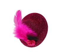 Lilinzhi Petit chapeau bibi avec pince à cheveux pour filles sur le thème victorien - Accessoire pour cheveux tendance - Chapeau élégant
