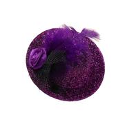 Lilinzhi Petit chapeau bibi avec pince à cheveux pour filles sur le thème victorien - Accessoire pour cheveux tendance - Chapeau élégant