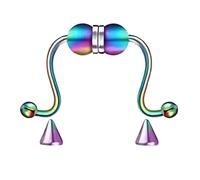 Lilinzhi Piercing de nez pour septum, piercing en forme de fer à cheval, pour fêtes, faux anneaux de nez tendance, taille unique, Comme décrit, Comme décrit.
