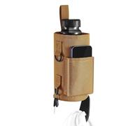 Lilinzhi Porte-bouteille multi-usage en tissu Oxford 900D avec ceinture de transport confortable, marron