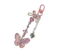 Lilinzhi Porte-clés avec pendentif en forme de trèfle à quatre feuilles pour sac, téléphones, écouteurs, sac à dos, sac à main, ornement de nœuds, Article 12, taille unique