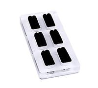 Lilinzhi Présentoir carré en acrylique blanc pour bijoux, accessoires de photographie, cosmétiques, bagues, présentoir pour la vente au détail