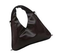 Lilinzhi Sac à bandoulière pour femme - Sac à main en cuir - Avec fermeture éclair - Sac à main tendance, Couleur café.