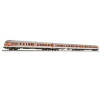 Liliput L133168 H0 moteur diesel. BR 614/914 orange sang/gris cailloux 3 pièces Transformer DB AG