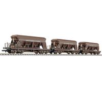Liliput L230169 Lot de 3 wagons de ballast H0, unité de construction en pierre dure de la ÖBB