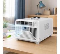 lilishangmao Climatiseur De Camping 3400 BTU, Modèle À Compresseur avec 3 Modes Froid, Déshumid. Et Ventilation, Temp. 16-32 °C, Panneau Tactile, pour Dortoir Et Caravane, Usage Mobile