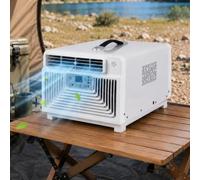lilishangmao Climatiseur Portable 3-en-1 3400 BTU, Petite Unité Mobile avec Modes Froid, Déshumid. Et Ventilation, Temp. 16-32 °C, pour Rafraîchir Les Petits Espaces, Usage Mobile