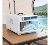 lilishangmao Climatiseur Portable Compact 3400 BTU, Unité Mobile 3-en-1 avec Refroidissement par Compresseur Et Puissance De 300 W, Télécommande, Camping-Car Et Petits Espaces, Usage Mobile