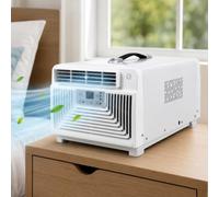 lilishangmao Climatiseur Portable pour Petites Pièces 3400 BTU, Unité Compacte 3-en-1 avec 3 Modes Et Faible Puissance Nominale De 300 W, Commandes par Boutons Faciles À Utiliser, Bureau Et Tente