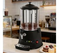 lilishangmao Distributeur De Chocolat Chaud Électrique, Chauffe-Boissons Professionnel avec Robinet Et Bac D'Égouttement, pour Chauffer De Grands Volumes De Lait, Café, pour Cafés Et Hôtels 10L-Black