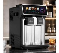 lilishangmao Fabrique à Glaçons de Comptoir avec Réservoir 1,5 L, Écran Tactile, Distributeur d’Eau Fraîche et Fonction Boissons Glacées pour Cuisine, Bureau et Fêtes