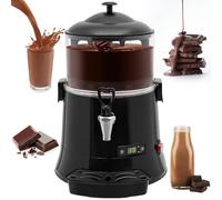 lilishangmao Machine À Chocolat Chaud Professionnelle Compacte, Chauffe-Boissons Et Distributeur À Température Réglable, pour Cafés, Bureaux, Bars À Petit-Déjeuner, avec Bac D'Égouttement 5L-Black