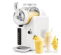 lilishangmao Machine À Granita sans Glace - 5 en 1 : Préparez Une Glace Onctueuse, Un Milkshake Épais, Une Granita Croustillante Et Bien Plus Encore - Nettoyage Facile, Bol Unique De 2 L Blanc