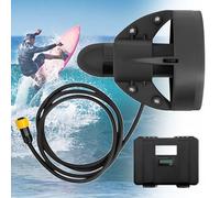 lilishangmao Propulseur Électrique pour Planche De Surf À Ailerons, Hélice 12 V, avec Télécommande, 3-5 km/H, Autonomie Maximale De 2 Heures, pour Plages, Rivières, Sites Pittoresques Et Rafting 288W